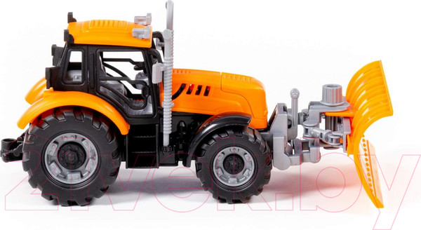 Изображение товара Трактор игрушечный Полесье С лопатой-отвалом / 91765 (оранжевый)
