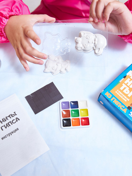 Изображение товара Набор для творчества Десятое королевство Магниты из гипса под роспись Строительная техника / 04489