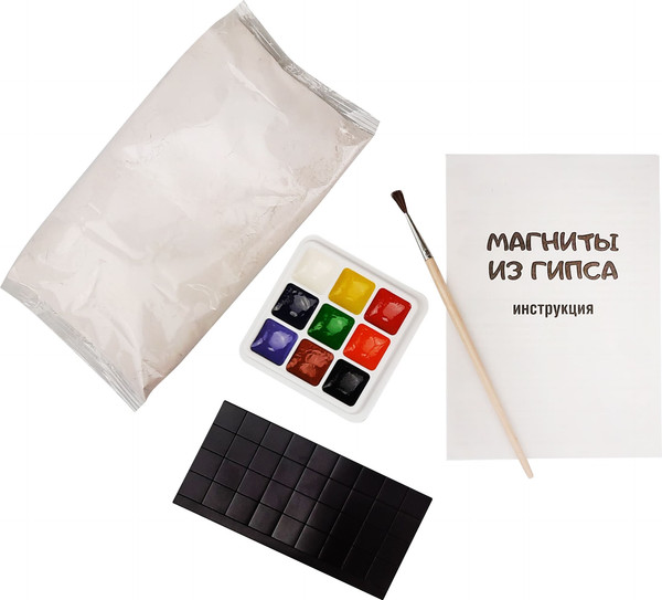 Изображение товара Набор для творчества Десятое королевство Магниты из гипса под роспись Строительная техника / 04489