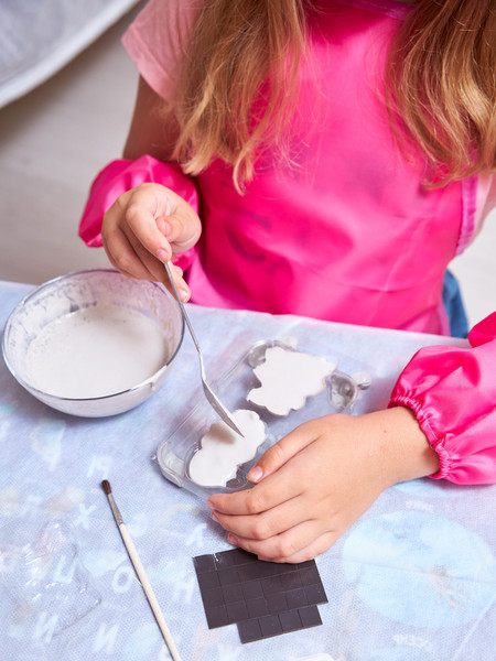 Изображение товара Набор для творчества Десятое королевство Магниты из гипса под роспись Строительная техника / 04489