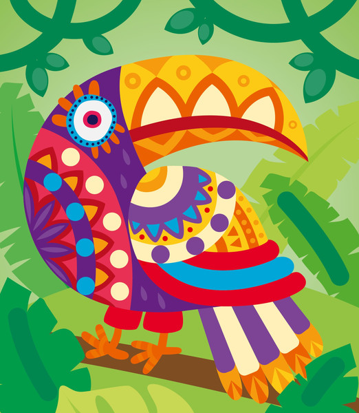 Изображение товара Набор для творчества Десятое королевство Аппликация из тишью Какаду / 04632