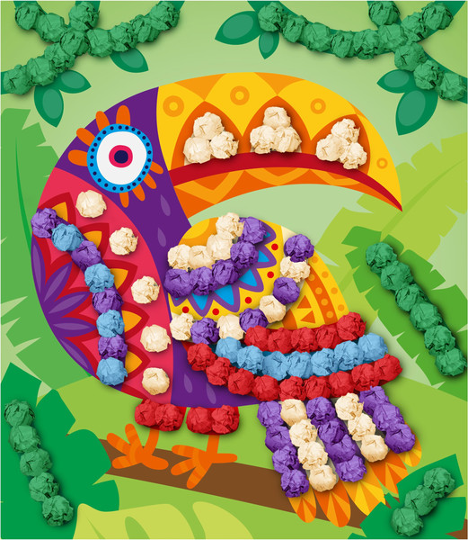 Изображение товара Набор для творчества Десятое королевство Аппликация из тишью Какаду / 04632