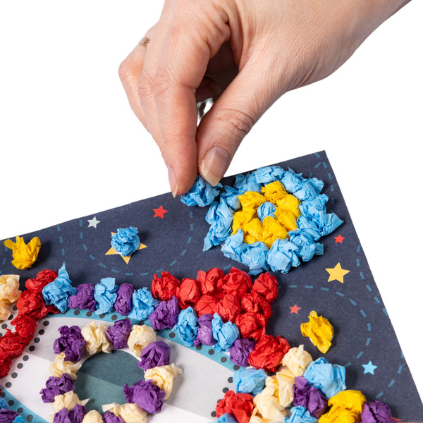 Изображение товара Набор для творчества Десятое королевство Аппликация из тишью Ракета / 04631