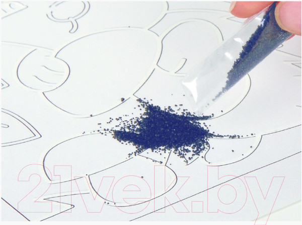 Изображение товара Набор для творчества Десятое королевство Песочная фреска Динозаврик / 04333