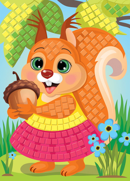 Изображение товара Набор для творчества Десятое королевство Аппликация Белочка / 04202