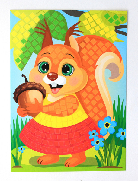 Изображение товара Набор для творчества Десятое королевство Аппликация Белочка / 04202