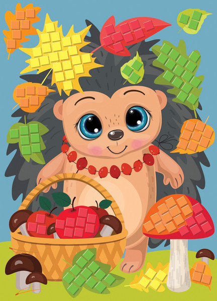 Изображение товара Набор для творчества Десятое королевство Аппликация Ежик / 04201