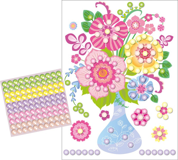 Изображение товара Набор для творчества Десятое королевство Аппликация бусинами Жемчужинка Весенняя фантазия / 01979