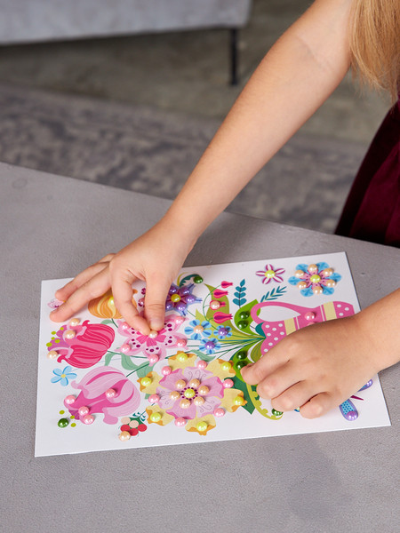 Изображение товара Набор для творчества Десятое королевство Аппликация бусинами Жемчужинка Весенняя фантазия / 01979