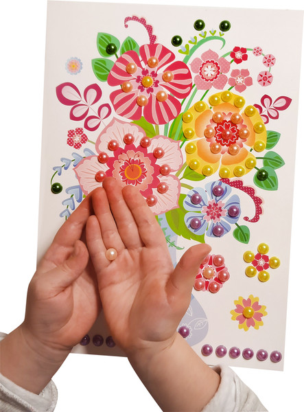 Изображение товара Набор для творчества Десятое королевство Аппликация бусинами Жемчужинка Весенняя фантазия / 01979