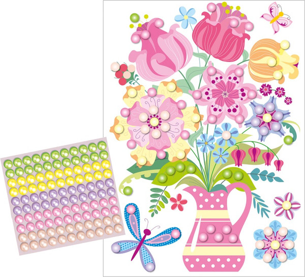 Изображение товара Набор для творчества Десятое королевство Аппликация бусинами Жемчужинка Перламутровая сказка / 01982