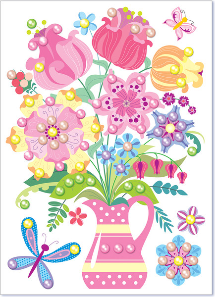 Изображение товара Набор для творчества Десятое королевство Аппликация бусинами Жемчужинка Перламутровая сказка / 01982