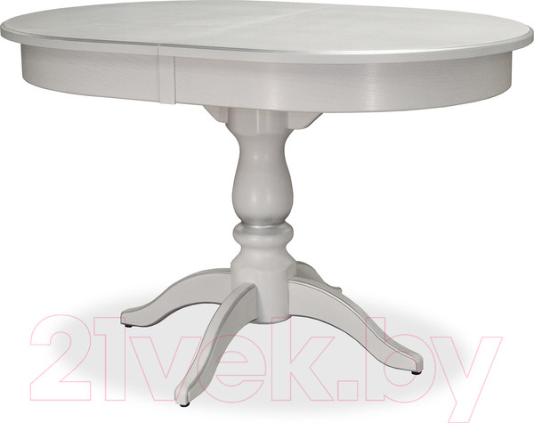 Изображение товара Обеденный стол Мебелик Тарун 4 (белый/серебристый)