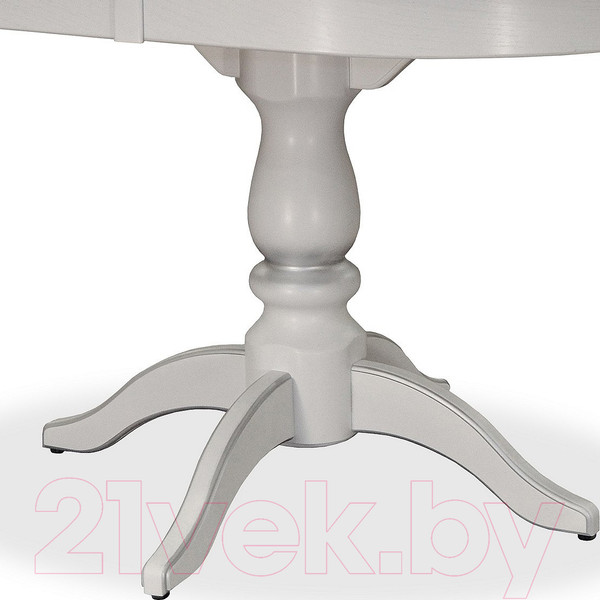 Изображение товара Обеденный стол Мебелик Тарун 4 (белый/серебристый)