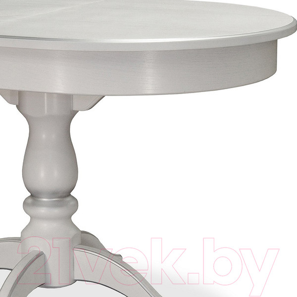 Изображение товара Обеденный стол Мебелик Тарун 4 (белый/серебристый)