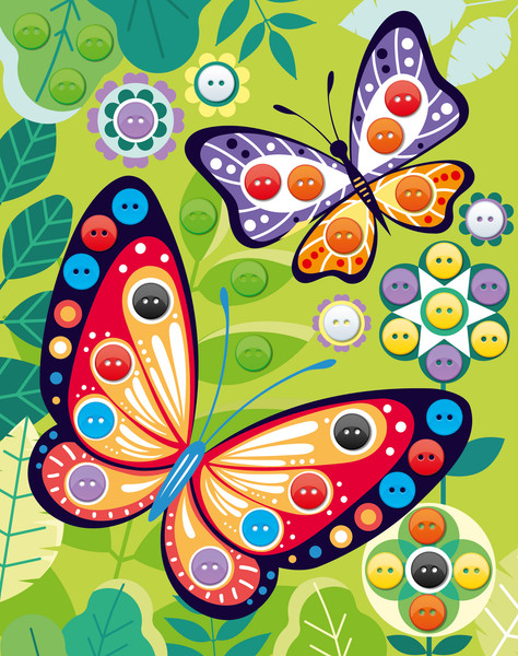 Изображение товара Набор для творчества Десятое королевство Аппликация из пуговиц Бабочки / 04411