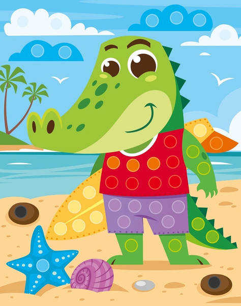 Изображение товара Набор для творчества Десятое королевство Аппликация из пуговиц На море / 04414