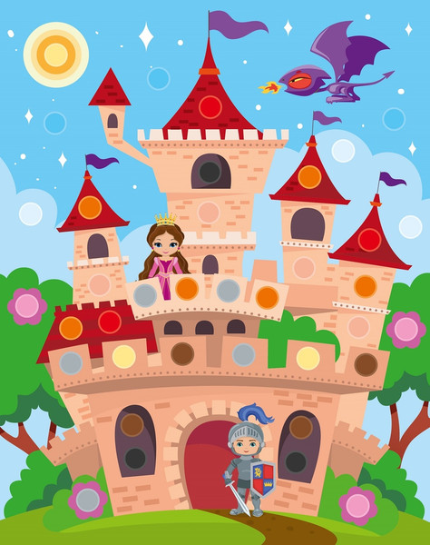 Изображение товара Набор для творчества Десятое королевство Аппликация из пуговиц Сказочный замок / 04413