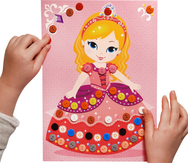 Изображение товара Набор для творчества Десятое королевство Аппликация из пуговиц Принцесса София / 04394