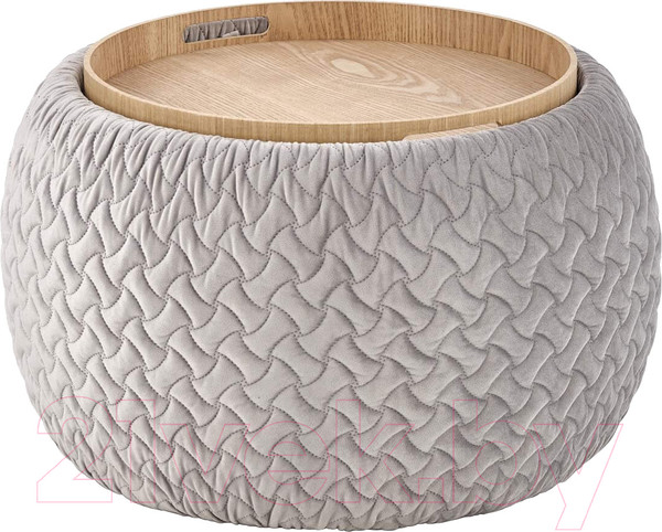 Изображение товара Пуф Halmar Bono (светло-серый/натуральный)