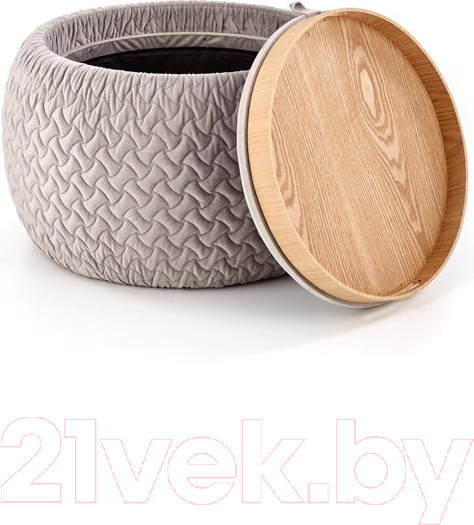 Изображение товара Пуф Halmar Bono (светло-серый/натуральный)