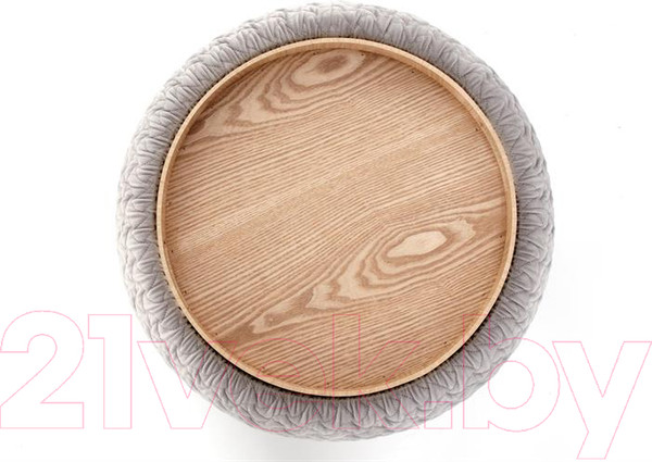 Изображение товара Пуф Halmar Bono (светло-серый/натуральный)