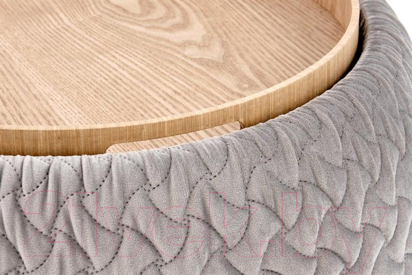 Изображение товара Пуф Halmar Bono (светло-серый/натуральный)