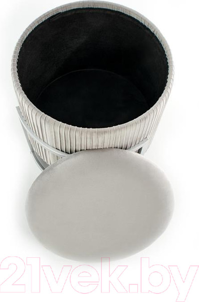 Изображение товара Пуф Halmar Cricket (светло-серый/хром)