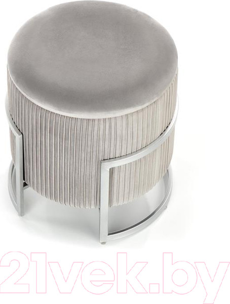 Изображение товара Пуф Halmar Cricket (светло-серый/хром)