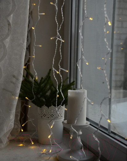 Изображение товара Световой занавес Twinkle Штора 7301 (3x2м, теплый)