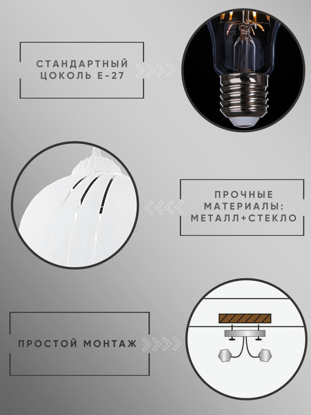 Изображение товара Потолочный светильник Aitin-Pro Зареница 409 НСБ 01-60-101