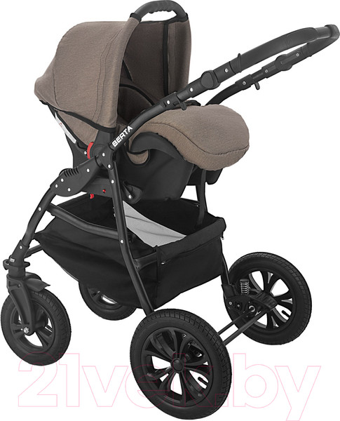 Изображение товара Детская универсальная коляска Alis Berta F 3 в 1 (Be 11, светло-коричневый)