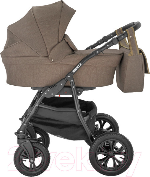 Изображение товара Детская универсальная коляска Alis Berta F 3 в 1 (Be 11, светло-коричневый)