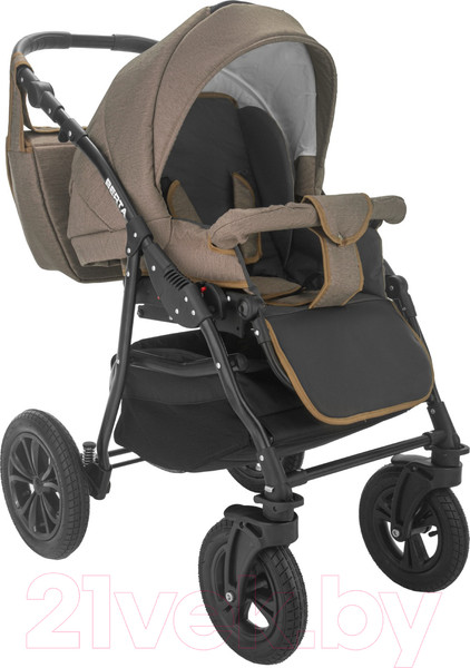 Изображение товара Детская универсальная коляска Alis Berta F 3 в 1 (Be 11, светло-коричневый)