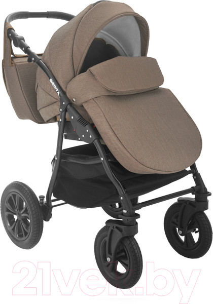 Изображение товара Детская универсальная коляска Alis Berta F 3 в 1 (Be 11, светло-коричневый)