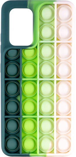 Изображение товара Чехол-накладка Case Pop It для Galaxy A32 4G (зеленый/серый)