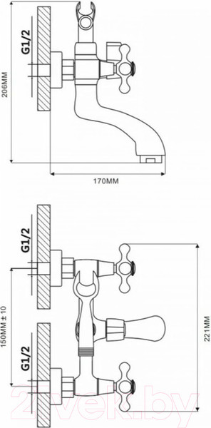 Изображение товара Смеситель Ekko E32019-5