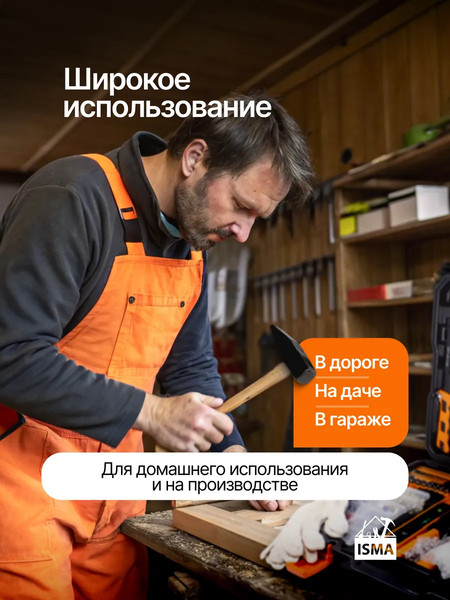 Изображение товара Универсальный набор инструментов ISMA 513722(50791)