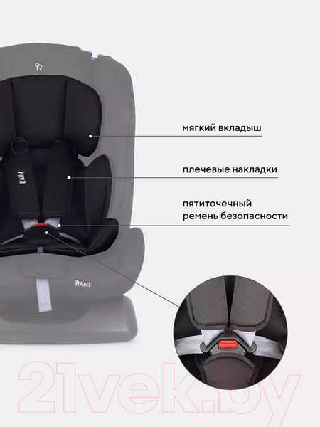Изображение товара Автокресло Rant Basic Rally / ZY19 (черный)