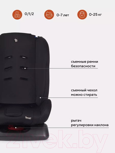 Изображение товара Автокресло Rant Basic Rally / ZY19 (черный)