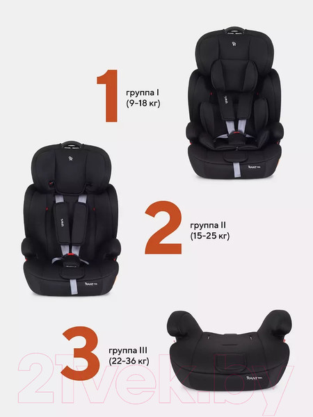 Изображение товара Автокресло Rant Basic Spark / ZY10 (черный)
