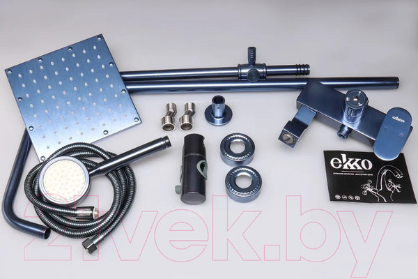 Изображение товара Душевая система со смесителем Ekko E2401-23 (синий)
