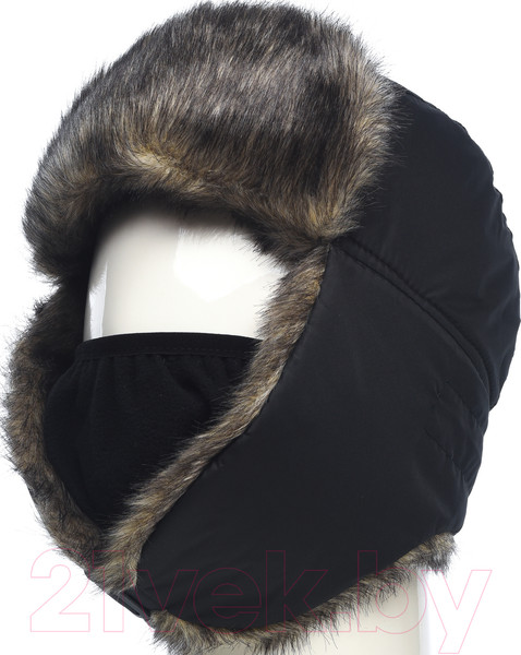 Изображение товара Шапка для охоты и рыбалки Huntsman Евро Волк с маской Taslan (р-р 56-58)