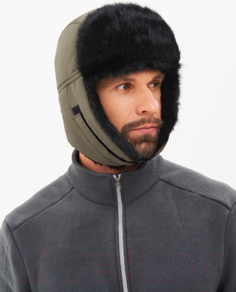 Изображение товара Шапка для охоты и рыбалки Huntsman Евро Норка с маской Taslan (р-р 58-60, хаки)