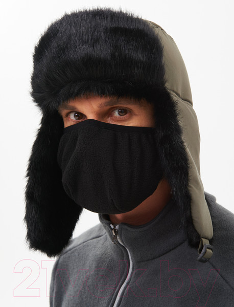 Изображение товара Шапка для охоты и рыбалки Huntsman Евро Норка с маской Taslan (р-р 58-60, хаки)