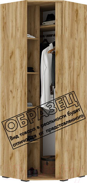 Изображение товара Шкаф Стендмебель Хелен ШК 04 угловой (белый/белый)