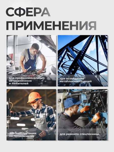 Изображение товара Набор головок слесарных RockForce RF-4032C (52142)