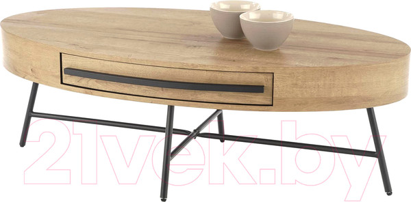 Изображение товара Журнальный столик Halmar Carolina (дуб золотой/черный)