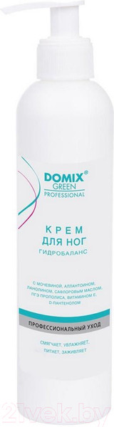 Изображение товара Крем для ног Domix Green Гидробаланс с мочевиной (250мл)