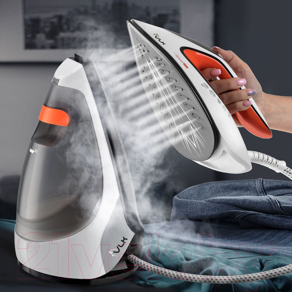 Изображение товара Утюг с парогенератором VLK Vesuvio 5500 (белый/черный/оранжевый)